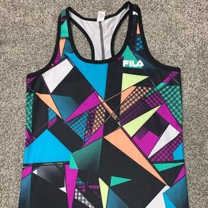 Multi color filas sport tank top